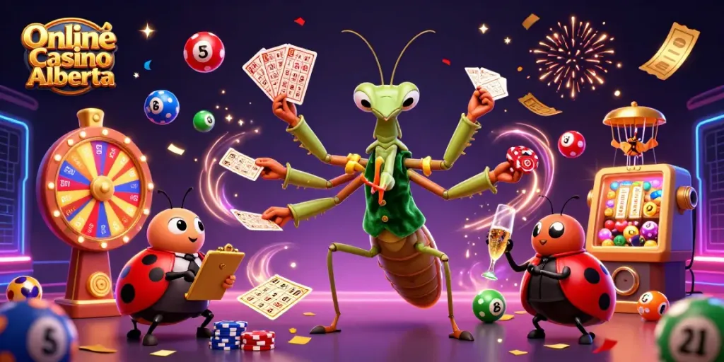 Engage in thrilling games with Online Casino Alberta featuring vibrant characters and dynamic elements.
