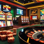 Engaging players with vibrant slot gacor machines and luxurious casino elements for a thrilling experience.