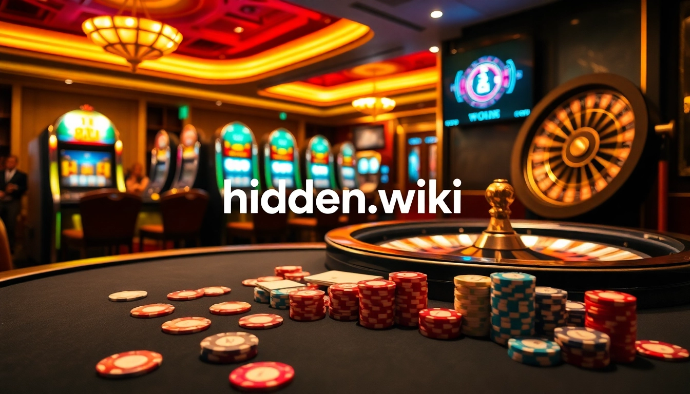 Experience the thrill of 'hidden wiki' insights at a vibrant poker table full of action.
