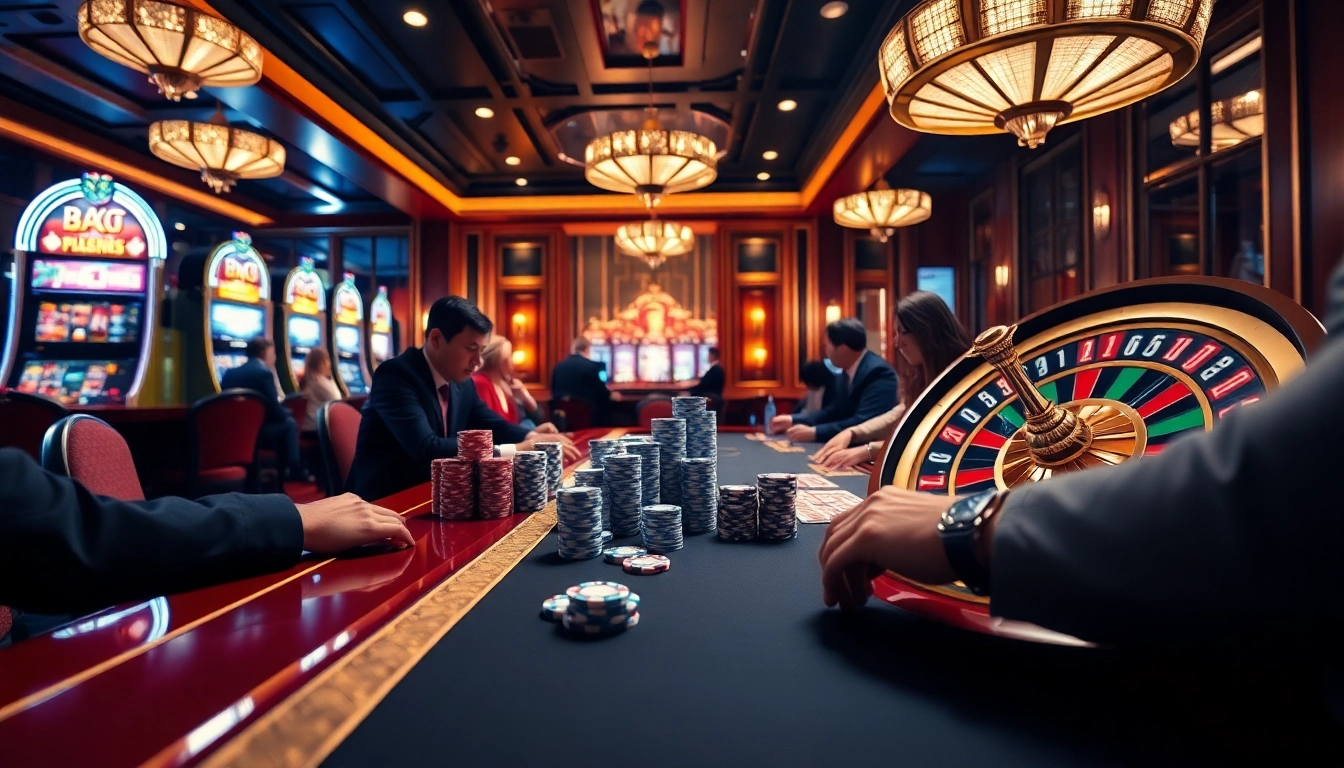 Experience high-stakes poker at https://8xxcom.app/ with vibrant chips and an elegant casino atmosphere.