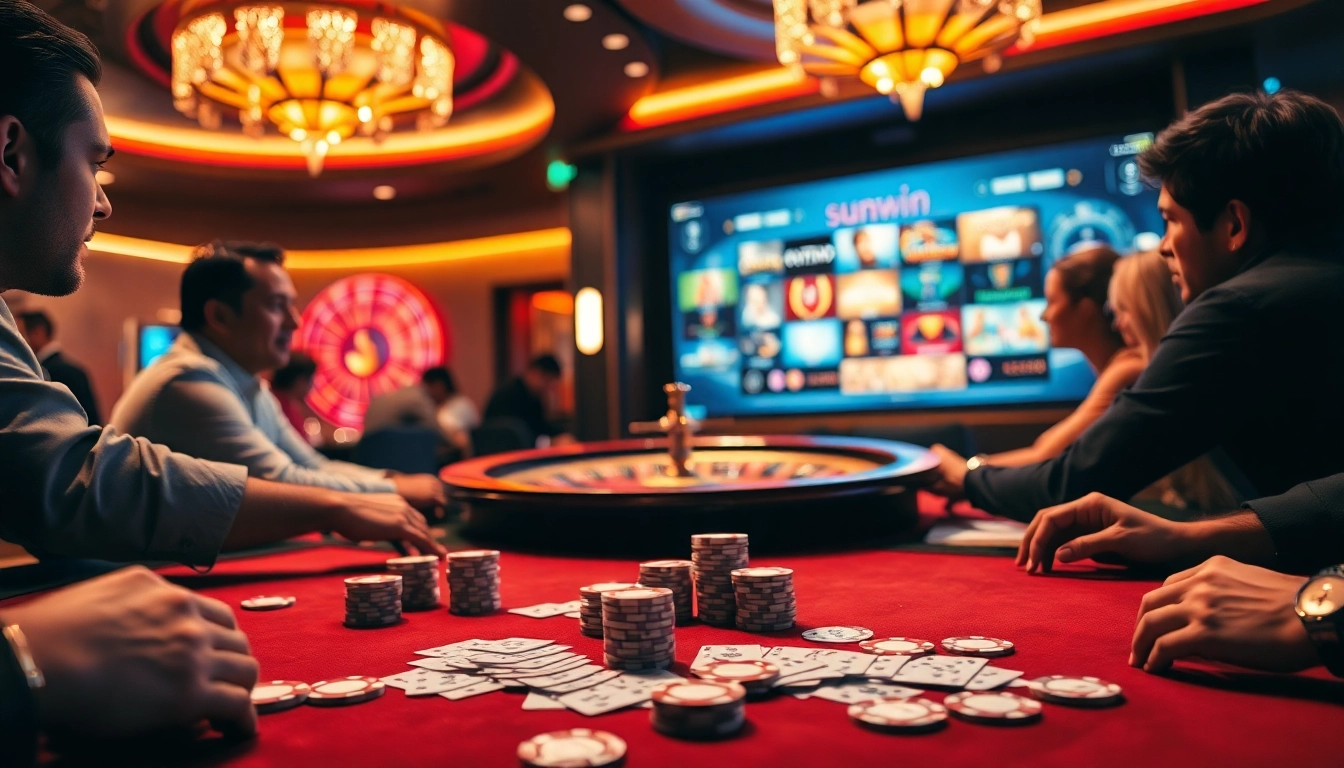 Experience high-stakes play at a sunwin casino with poker and roulette excitement.