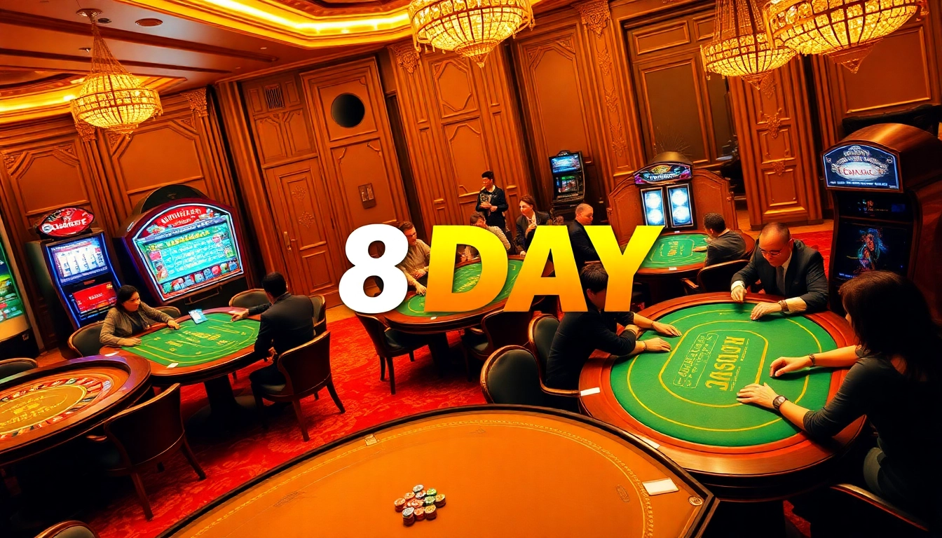 Experience the thrill of 8DAY as players engage in exciting online casino games.