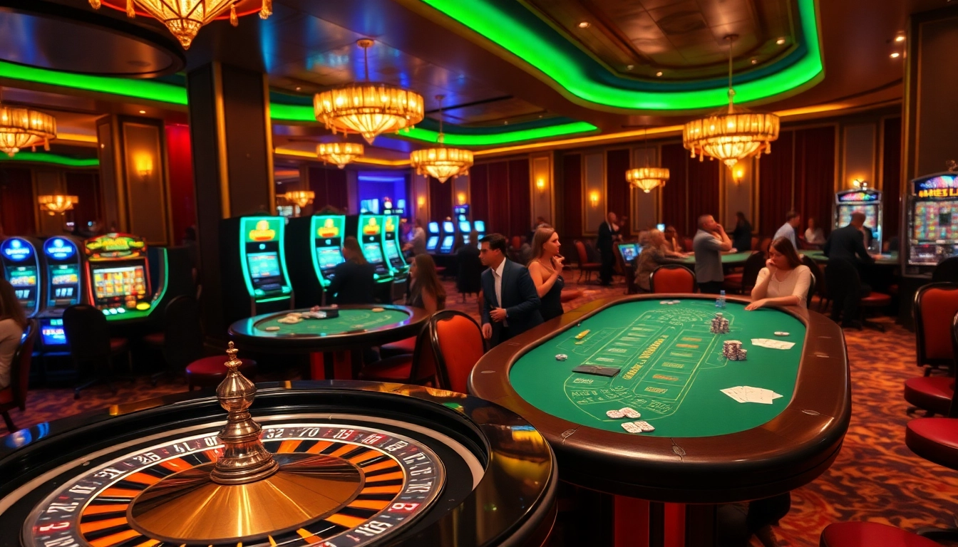 Players enjoying a vibrant SODO casino atmosphere with lively games and betting excitement.