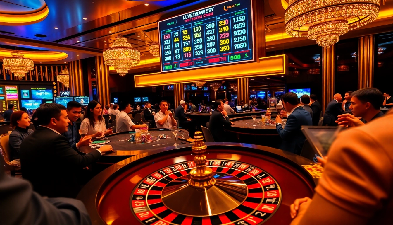 Experience the thrill of togel sdy with live draw excitement at a sophisticated casino.