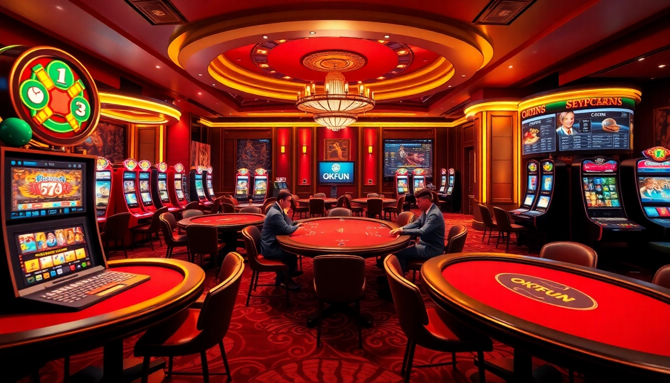 Experience the thrill at OKFUN's luxurious online casino, filled with exciting games and betting options.