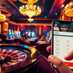 K88 gamblers engaging at vibrant casino tables with poker chips and a roulette wheel.