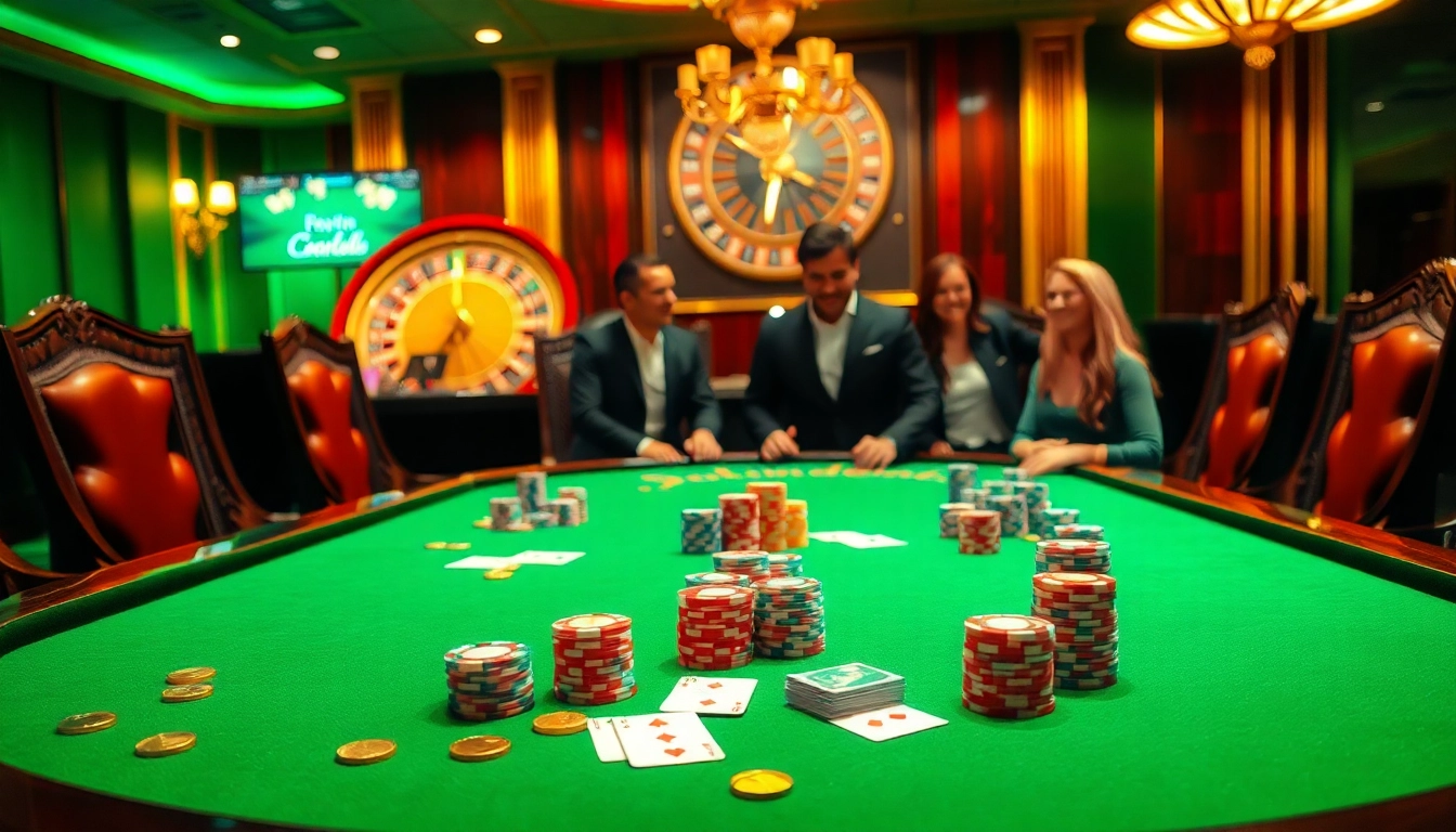 Tỷ lệ kèo nhà cái visualized with poker chips and cards at an elegant casino table.