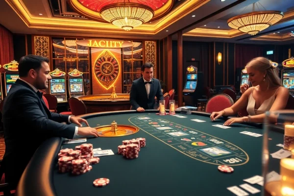 Experience thrilling gameplay at pahala4d with vibrant casino tables and high-stakes excitement.