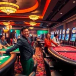 在賭場中享受遊戲的玩家，體驗utwon的樂趣與刺激。