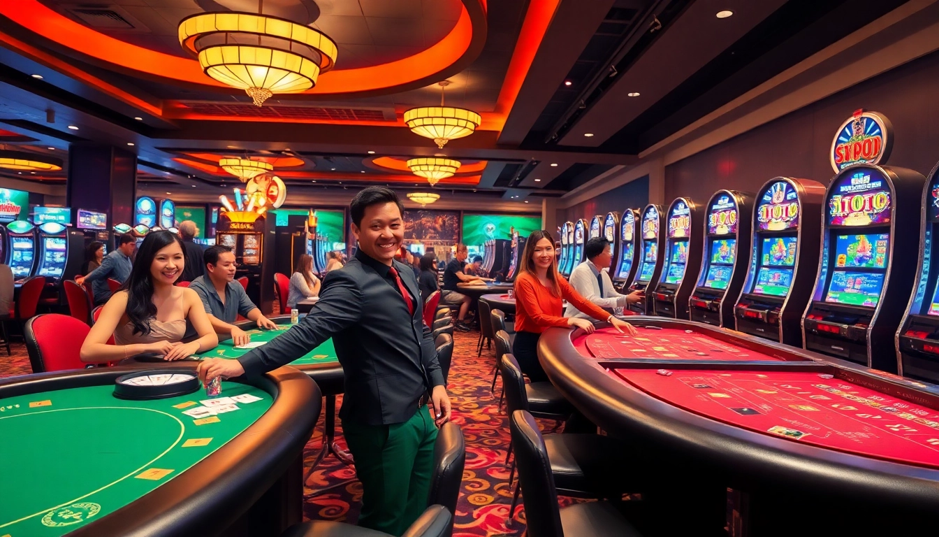 在賭場中享受遊戲的玩家，體驗utwon的樂趣與刺激。