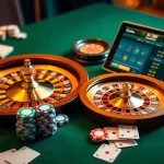 Kingfun offers an immersive gaming experience with poker chips and cards on a luxurious casino table.