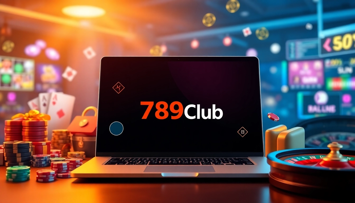 Link Vào 789club Chính Xác Và Chất Lượng - Secure access to 789Club online gaming platform with vibrant games and trust symbols.