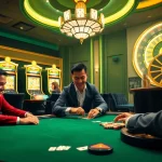 Experience vibrant gambling action at bk8thai, featuring poker tables, slot machines, and roulette.
