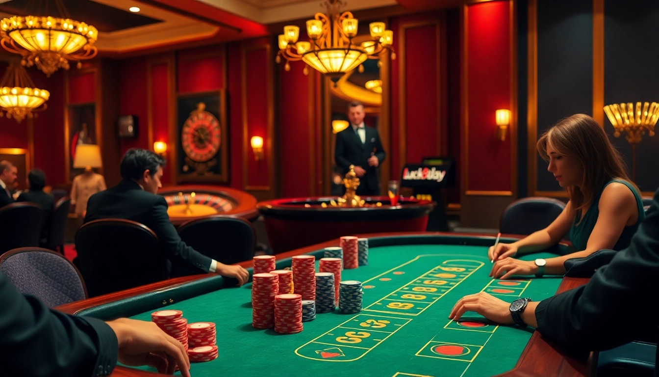 Experience the thrill of poker at luck8.day with vibrant gameplay and luxurious settings.