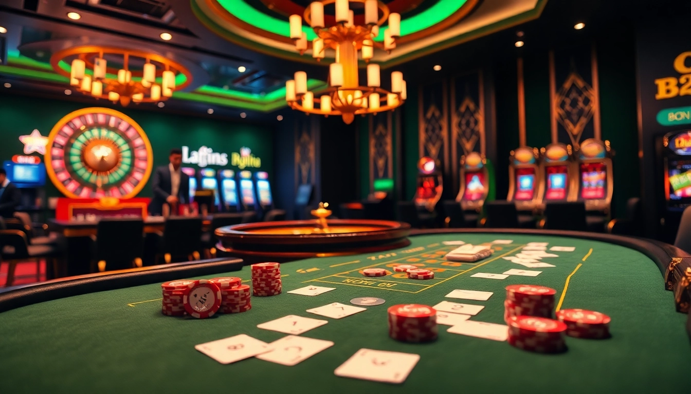Experience thrilling gameplay at 88aa casino with engaging poker tables and vibrant slot machines.