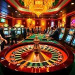 Experience the thrill of online gambling at five88 through vibrant casino visuals.