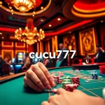 Experience the thrill of high-stakes gambling at cucu777 casino with vibrant tables and slot machines.