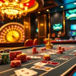 Experience high-stakes baccarat at https://xx88.us/ with colorful chips, elegant cards, and an upscale atmosphere.