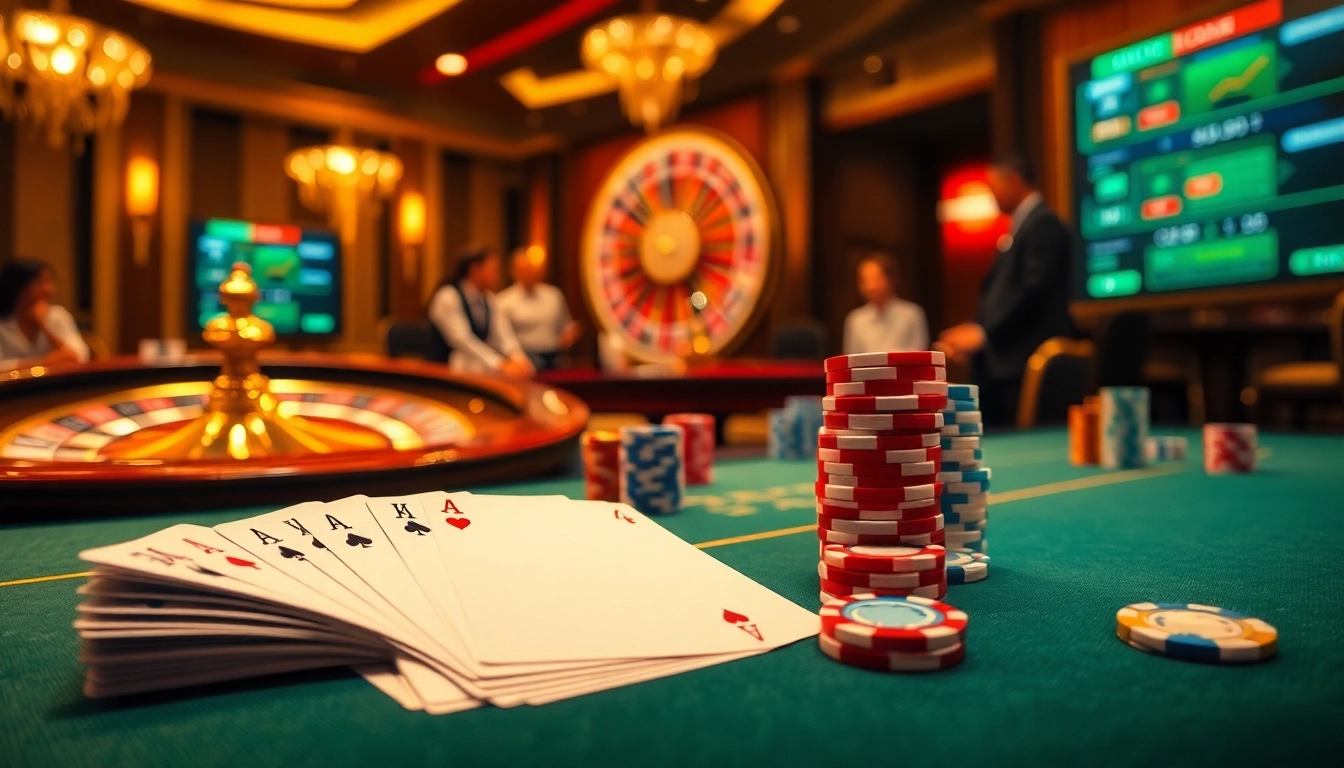 Excited gamblers at a poker table in a luxurious casino environment featuring s666 branding.