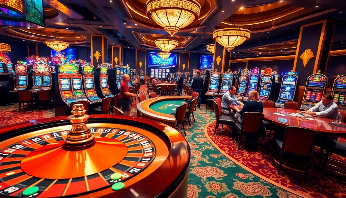 Experience the excitement of gambling at a lively casino scene featuring the essence of 28bet com.