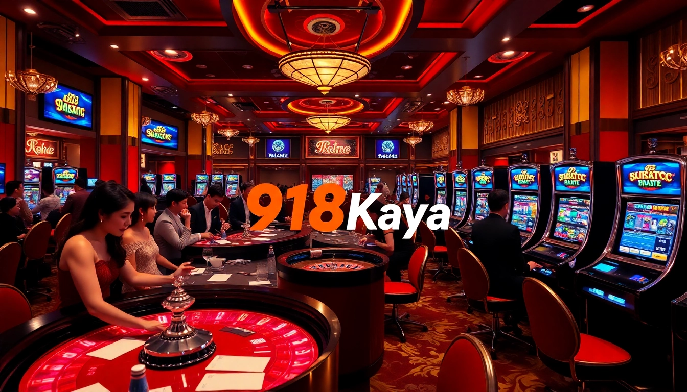 Experience thrilling gameplay with 918Kaya PNG at vibrant casino tables filled with excitement.