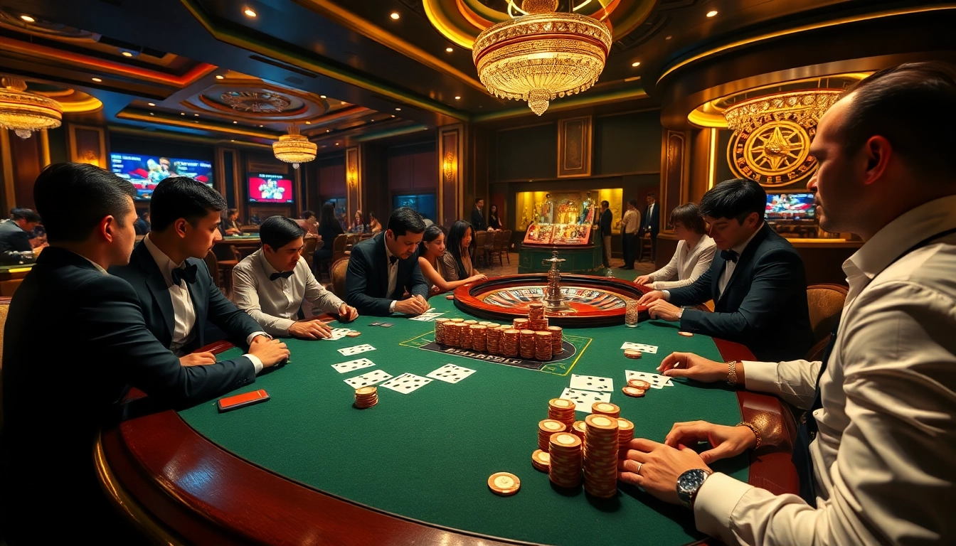 Experience the thrill of gaming at https://gk88.bond/ with a luxurious poker scene filled with excitement and strategy.
