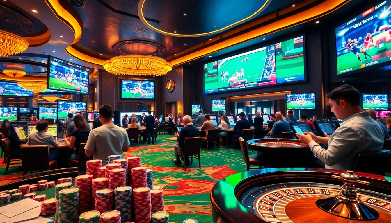 Experience the thrill of Judi Piala Dunia betting in a luxurious casino setting.